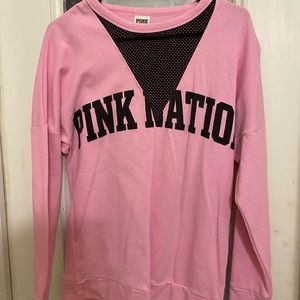 Pink Victoria Secret Long Sleeve Pull Over